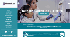 Desktop Screenshot of biomedicosdemerida.com