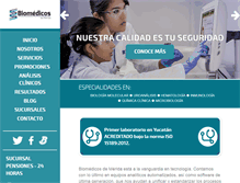 Tablet Screenshot of biomedicosdemerida.com